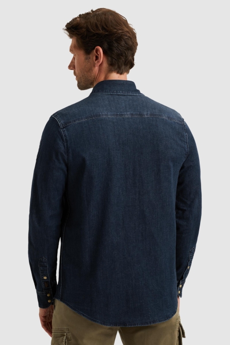 PME legend long sleeve shirt blue denim wash